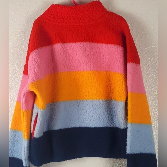 Old Navy Sherpa Quarter-Zip Sweatshirt Girls Size 10-12 - Picture 3 of 4